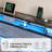 Khemis Floating Bed Frame with LED Lights and  Charging Station, RGB Smart Storage Headboard Platform Bed with Type-C & USB Port-1235244613-1235244614