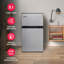 Frigidaire 3,1 pieds cubes Pi. Réfrigérateur compact avec congélateur, mini réfrigérateur 2 portes en acier inoxydable