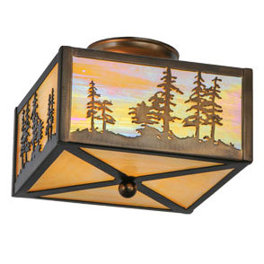 Rustic Lodge 2 - Light Flush Mount