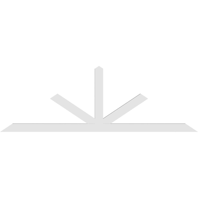 Support à pignon Saratoga, H 32 po x l 96 po (pas : 8/12), P 2 po x F 4 po, PVC