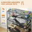 Hamster Cage 5 Tier Gerbil Cage on Wheels with Storage Shelf