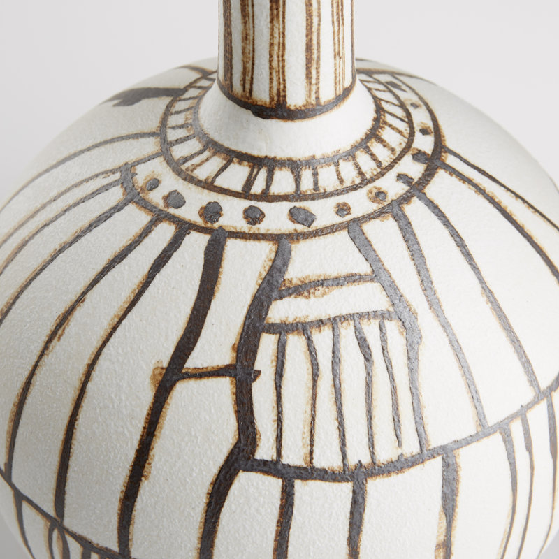 Glass Table Vase, 8.75" H x 6" W x 6" D