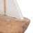 Decorative Object Albasia Wood Coastal Sailboat Design Handcrafted Nautical Accent Rustic Boat Sculpture Beach Style Home Decor-1711608471