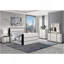 Commode blanche et noire Isaiah