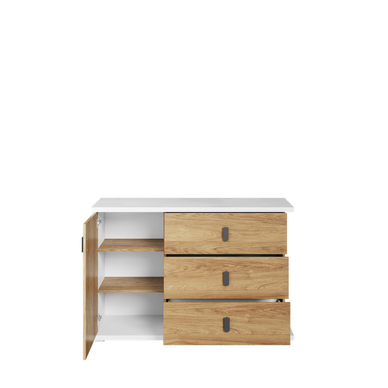  135 Cm Wide 3 Drawer Sideboard