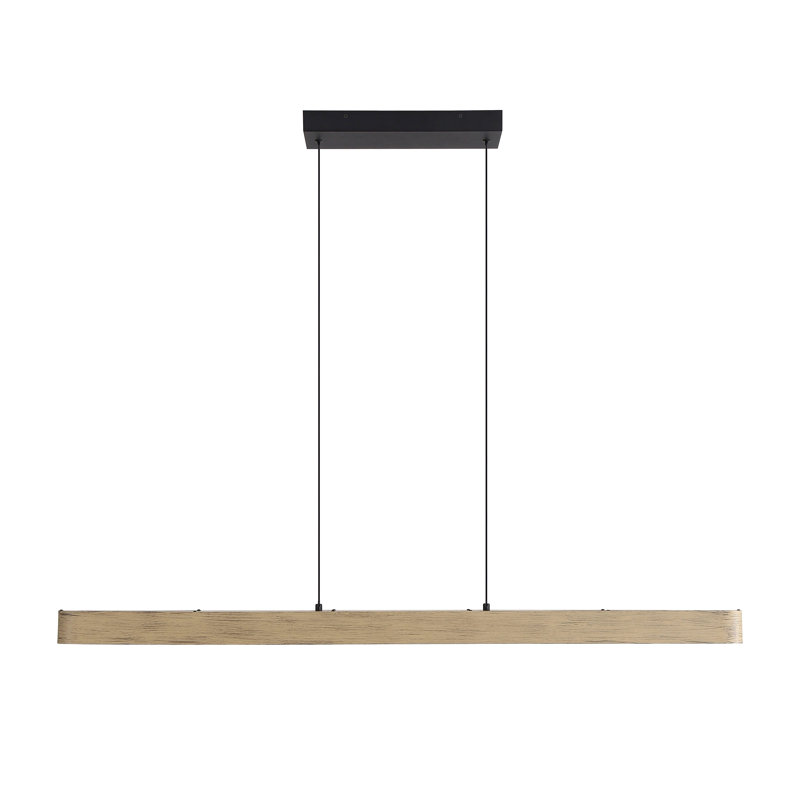 Luminaire suspendu DEL 48 po Silva, Gris, Bois flotté