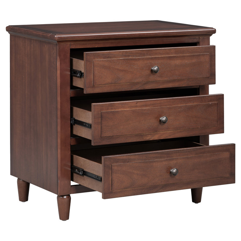 Commode décorative 3 tiroirs, Brun
