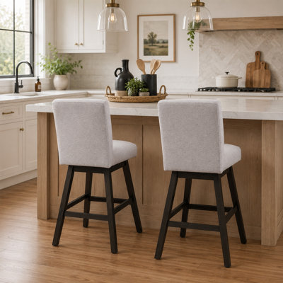 Cyrus Swivel Upholstered Stool