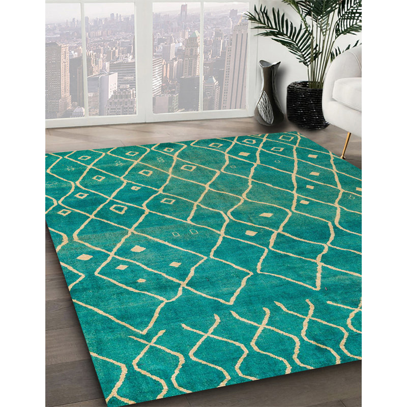 Abstract Indoor Rug, Square 3'