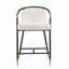 Tabouret de comptoir rembourré en tissu 26 po Rochin-87531172