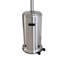 Chauffe-terrasse au propane 46000 - gris acier, fabriqué en acier inoxydable, chauffant au gaz chauffant n'importe où