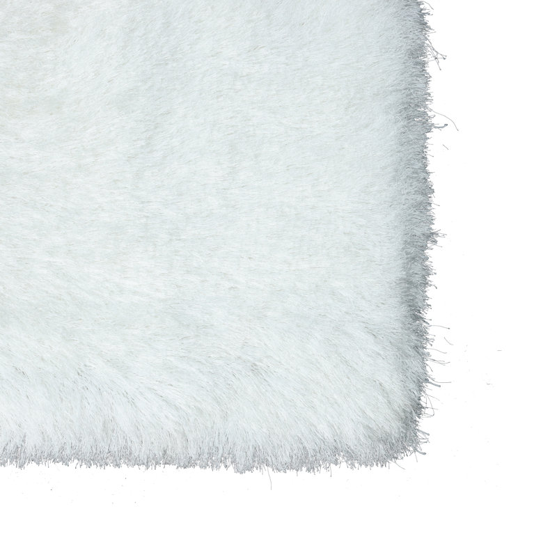 Tapis blanc Felicisimo, Rectangle 7 pi 9 po x 9 pi 9 po