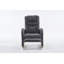 Cotton Linen Fabric Nursery Rocking Chair With Adjustable Footrest,Dark Gray-1648284672