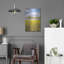 «Field of Yellow I» par Donnie Quillen, art mural en métal, 16 po x 24 po