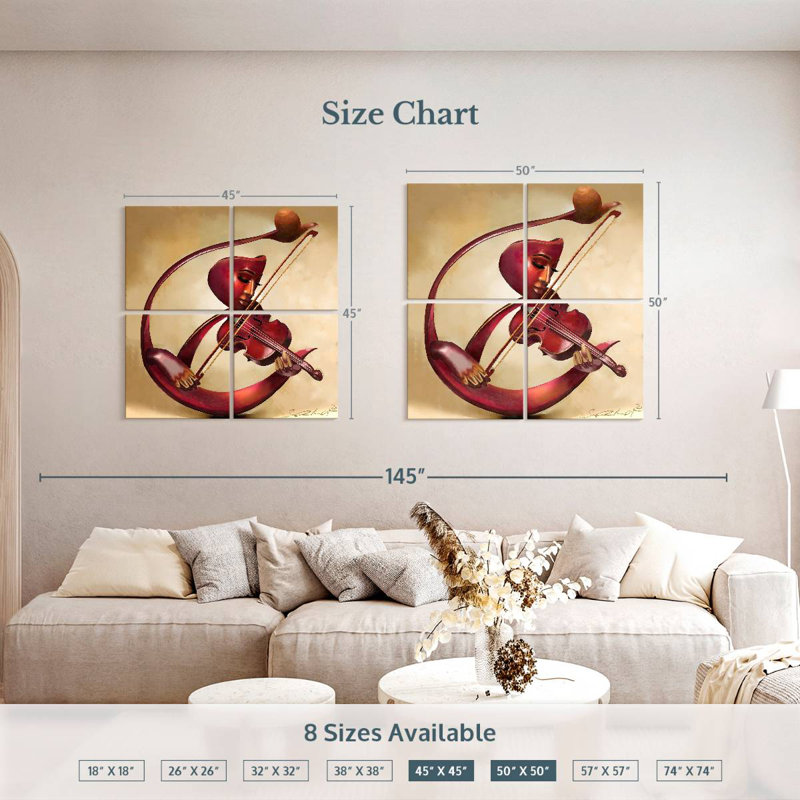 Leisha Ethereal Strings, 50" H x 50" W