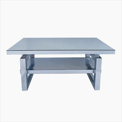 Coffee Table, Tea Table With Shelf For Living Room