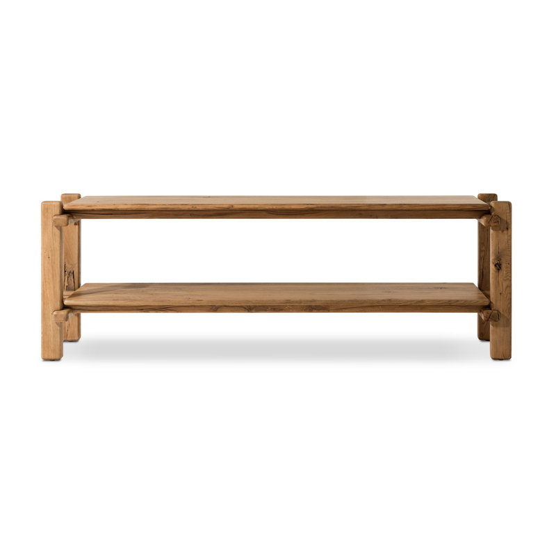 Feride Console Table-Reclaimed French Oak, 29.5" H x 86.75" W x 22.5" D, Natural Reclaimed French Oak