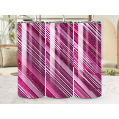 Choose Handmade Tumblers 591 mL Vacuum Insulated Stainless Steel (18/8) Travel Tumbler with Straw