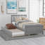 Lit plateforme simple avec lit gigogne-1057168538