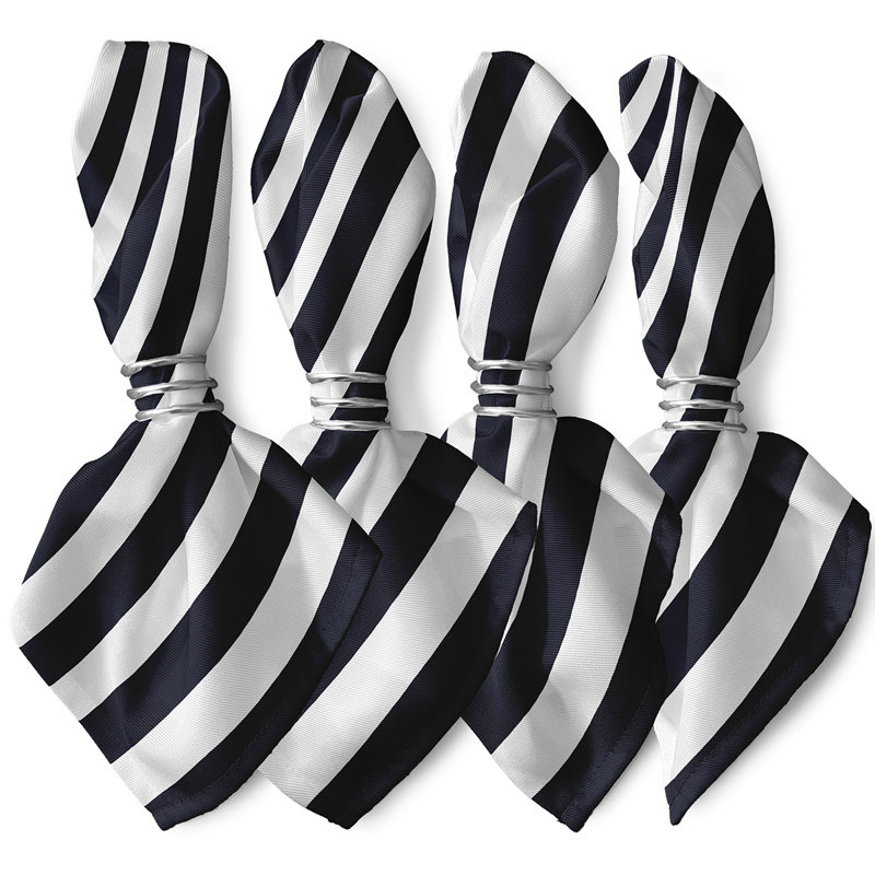 Ensemble de serviettes 4 pièces Caymen, L 18 po x L 18 po, Bleu marine