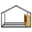Structure de lit en métal inspirée de la maison avec éclairage intégré-1399548304-1399548305