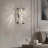 Luxury Crystal Led Wall Sconce Chrome Finish Dimmable 3 Color Temperatures Modern Vanity Light For Living Room