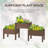 Raised wooden garden bed with drainage holes-2005237795