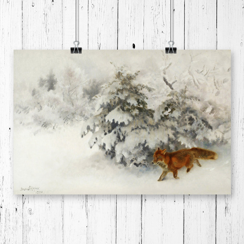 Bruno Liljefors - No Frame Painting, 42cm H x 59.4cm W