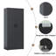 Armoire de rangement haute avec 2 portes et 4 cloisons pour séparer 5 espaces de rangement, conception maison / bureau-396608659