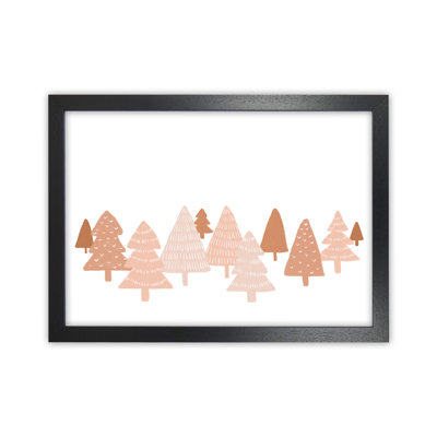 Blush Winter Trees By Orara - Print