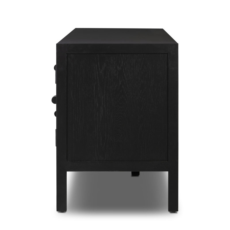 Laker Media Console Table, Black