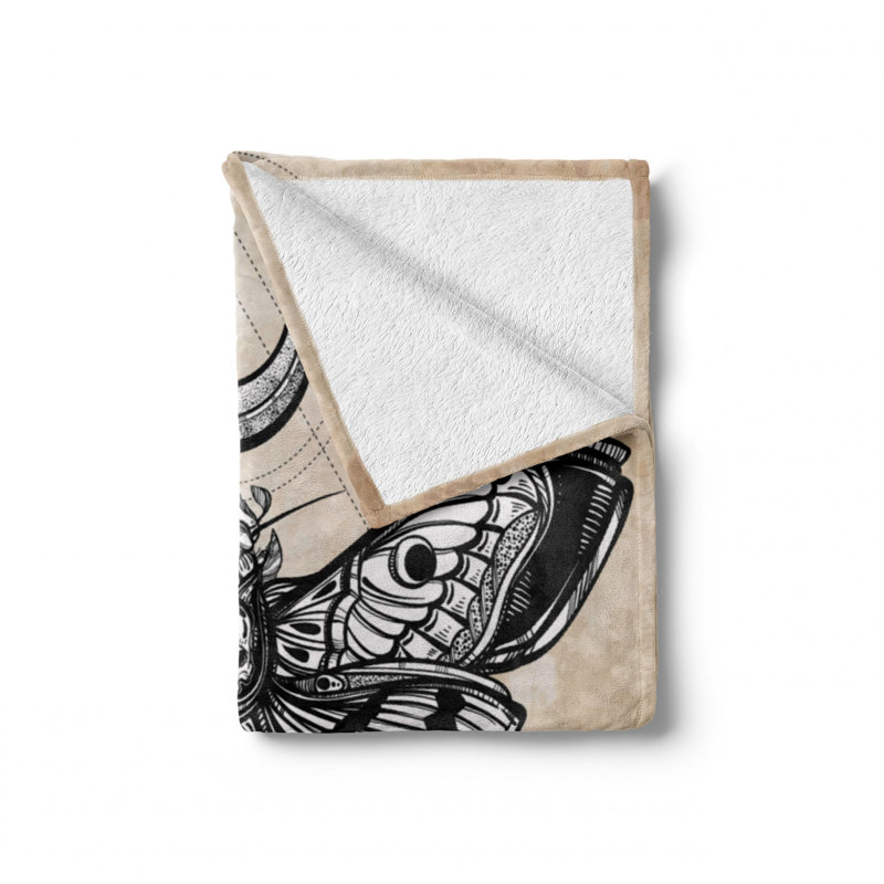 Ambesonne Fleece Throw, 50" W x 70" L
