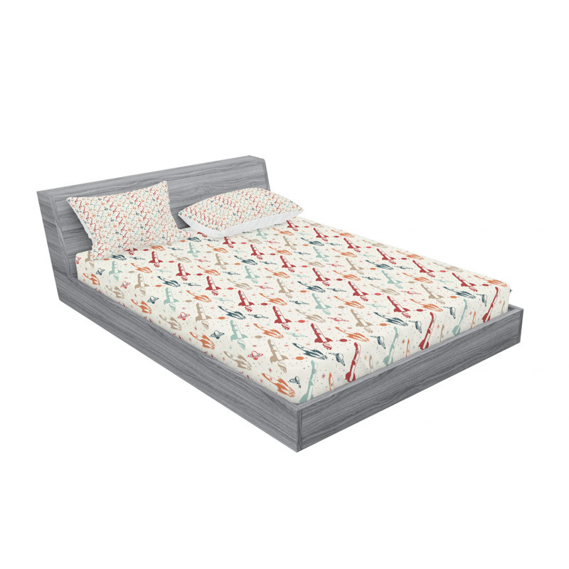 Microfiber Sheet Set, Full Sheet Set with Fitted Sheet