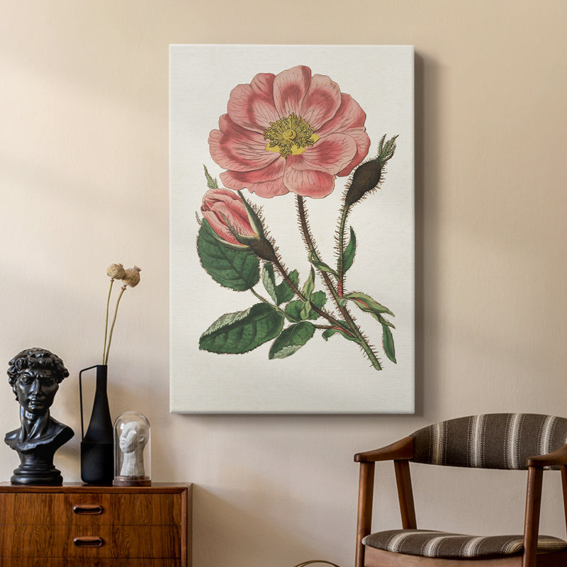 Mélange de fleurs roses - galerie Cavas, H 18 po x l 12 po