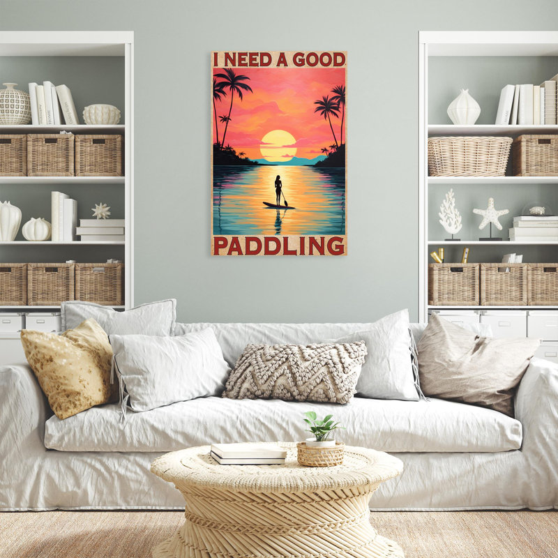 Impression sur toile Laneway I Need A Good Paddling On Canvas, H 36 po x l 24 po x P 1,25 po