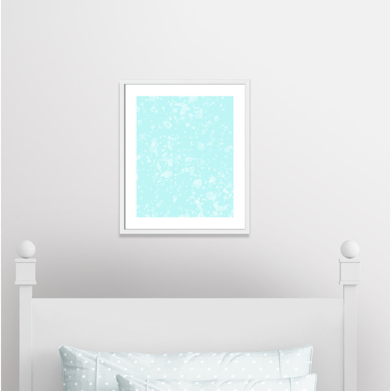 Impression sur papier de bulles fantaisistes, H 25,5 po x l 21,5 po x P 1,1875 po, Encadré de boîte blanc