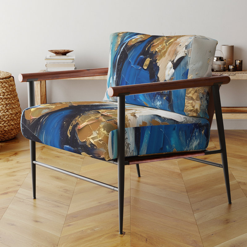 Fauteuil d'appoint Creel, Noir, noir, noir, noir