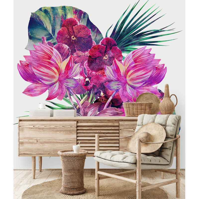 Murale Kapteyn Bouquet, L 125 po x L 125 po