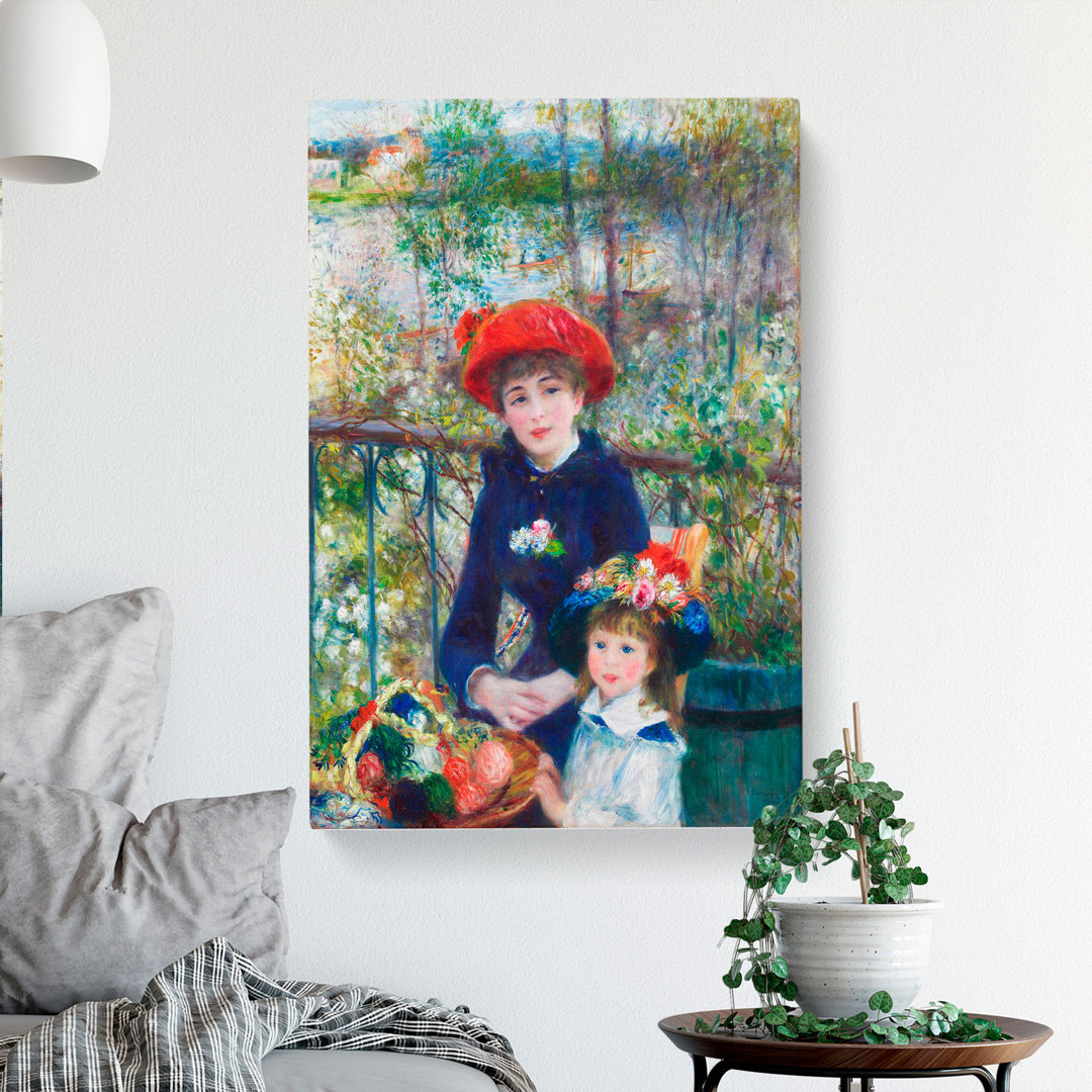 Two Sisters by Pierre-Auguste Renoir - Wrapped Canvas