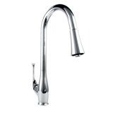 Castor Single Handle Kitchen Faucet with Side Spray and Accessories