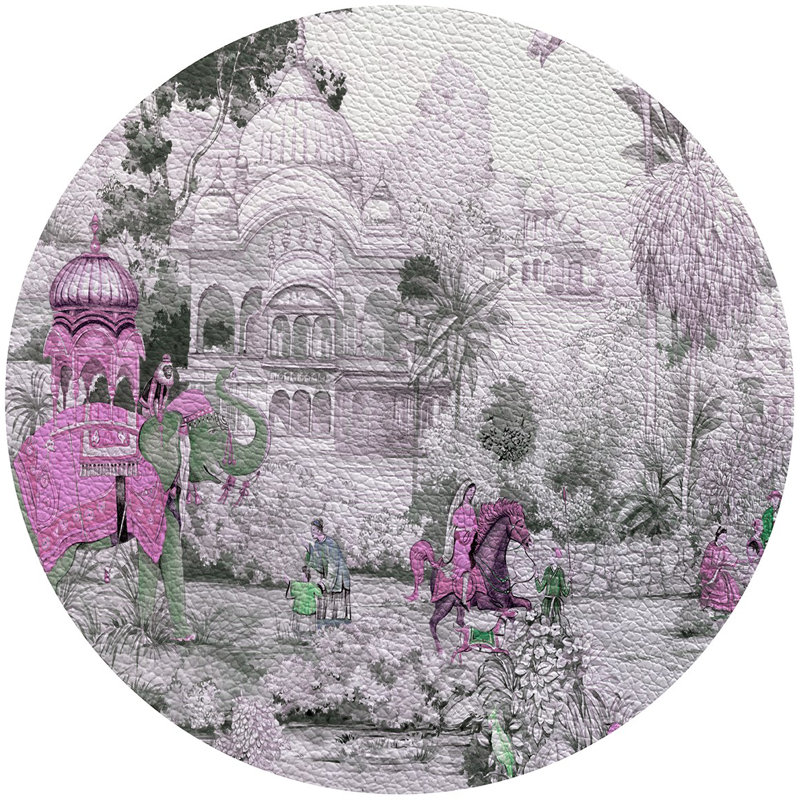 Napperon India, Vert-de-gris