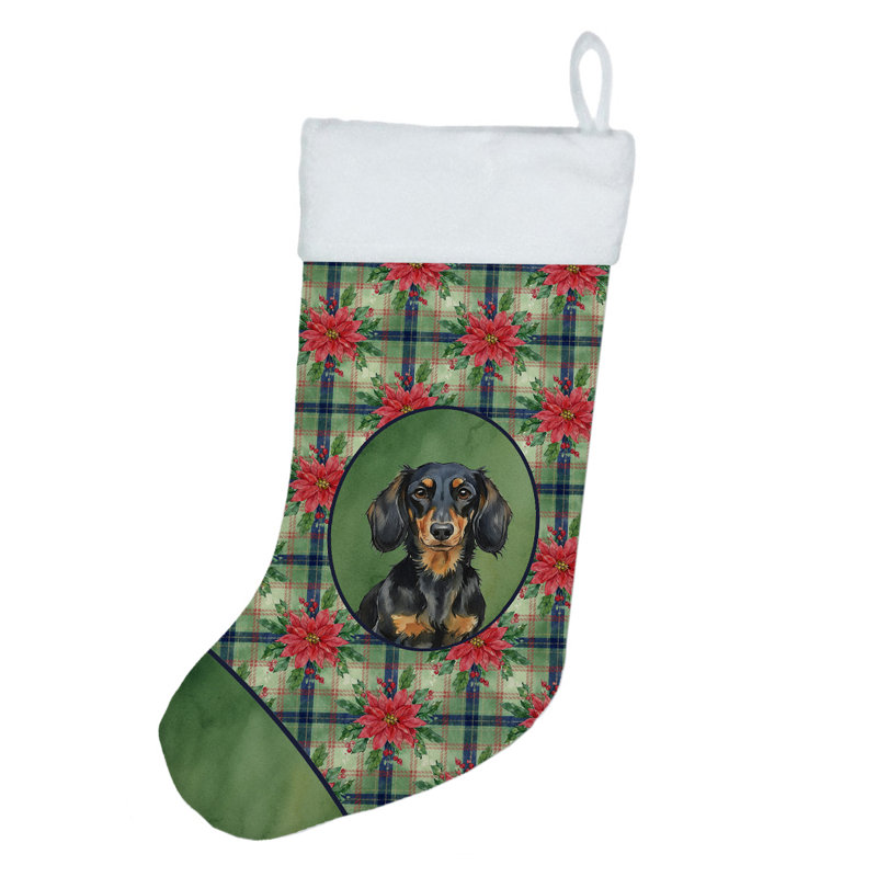 Chaussette de Noël à poils longs Noël Teckel