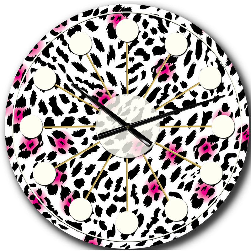Horloge murale Glam Leopard, Grand