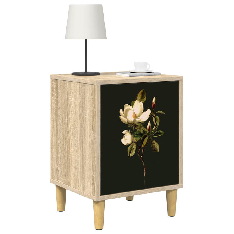  Bedside Cabinet Sonoma Oak Engineered Wood Nightstand Bedroom Furniture