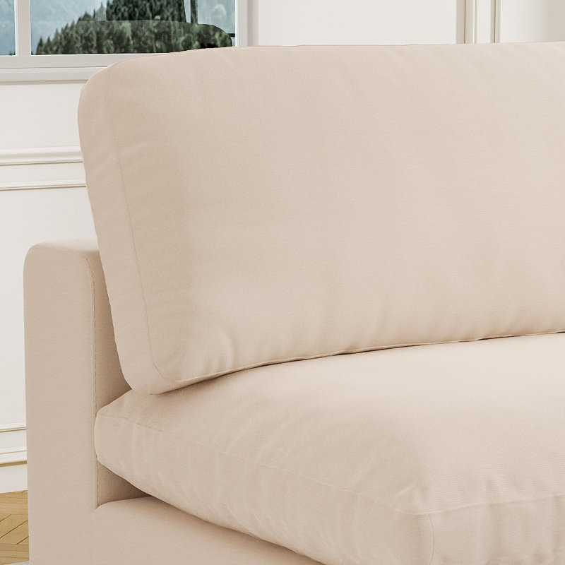 Causeuse rembourrée Jossa, Beige