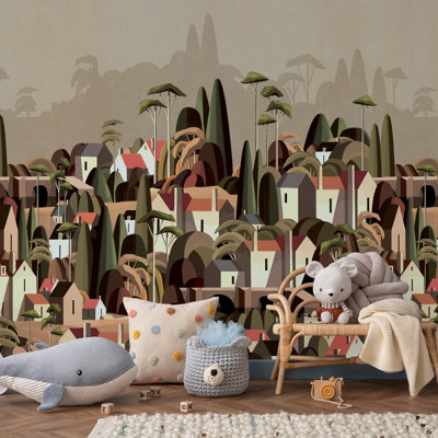 Papier peint mural Moody Village