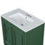 Meuble-lavabo de 30 po avec lavabo, deux portes avec tablette, charnières de porte à fermeture en douceur, style rétro-115898627