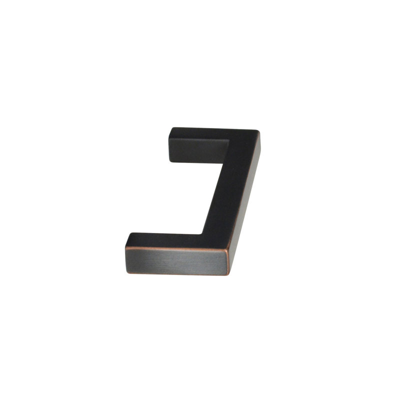 Poignée de meuble centrale 3 "Essex, Bronze frotté à l'huile