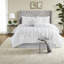 Elegant White King Bedding Sets, Polyester Tufted Design For Stylish Bedrooms