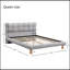 Upholstered Platform Bed Frame With Cookie-Shaped  Headboard, Easy Assembly, Soft And Comfortable,Grey-1186985167